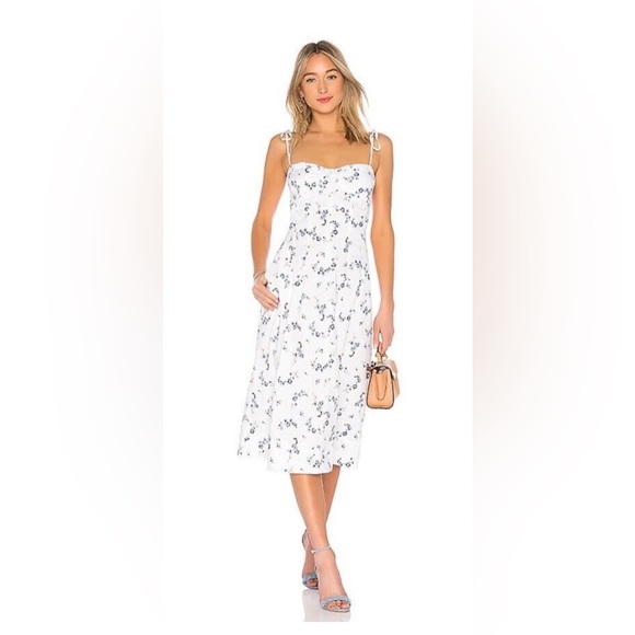 Rebecca Taylor Francine Cotton Midi Dress - Picture 1 of 5
